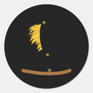 OZ Halloween vogelverschrikker kostuum Art-Fun Wiz Ronde Sticker