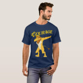 OZ laffe Dabbing Lion Courage ArtWizard of T-shirt (Voorkant volledig)