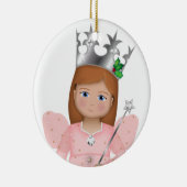 Oz Merry Kerstglinda de Goede Haak Keramisch Ornament (Rechts)