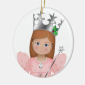 Oz Merry Kerstglinda de Goede Haak Keramisch Ornament (Links)