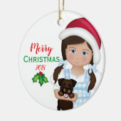 OZ Merry Kerstmis Dorothy Ruby Slippers Keramisch Ornament (Links)