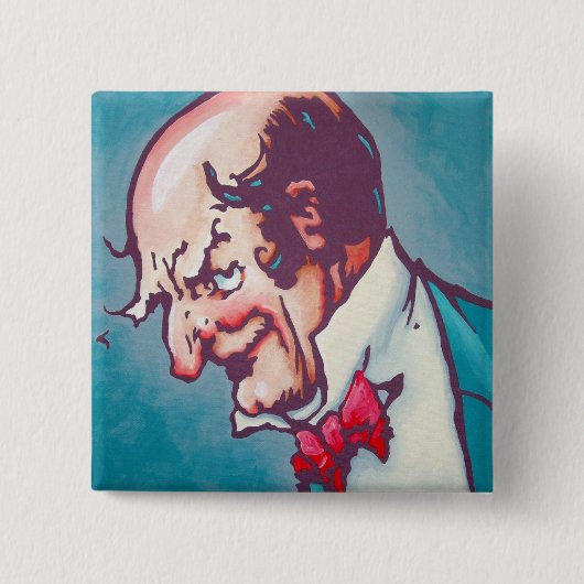 Oz Pinback - De wizard Vierkante Button 5,1 Cm (Voorkant)