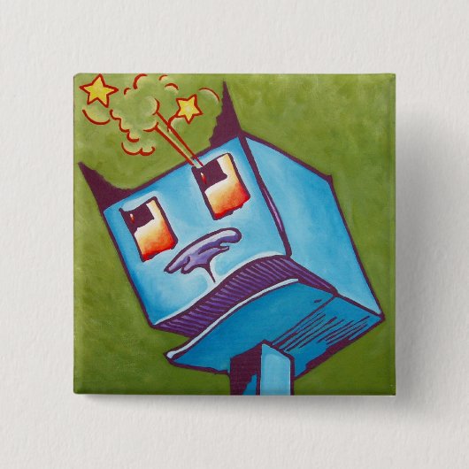 Oz Pinback - The Woozy Vierkante Button 5,1 Cm (Voorkant)