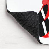 Oz rode robijnrode slippers op heksencomputer muis muismat (Hoek)