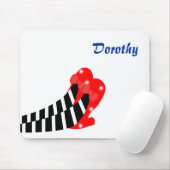 Oz rode robijnrode slippers op heksencomputer muis muismat (Met muis)