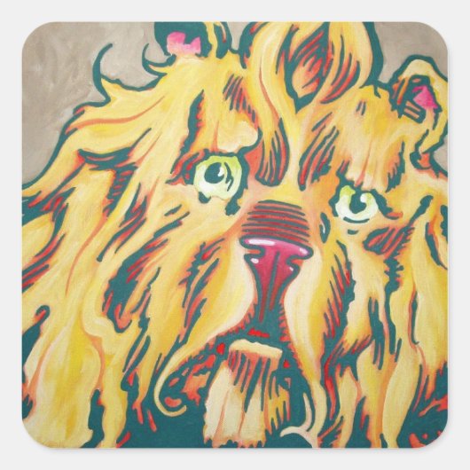 Oz Sticker - laffe Leeuw (Voorkant)