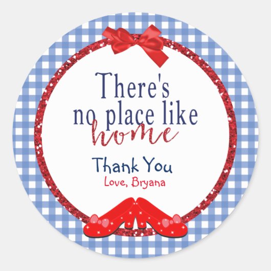 OZ Thuis Feest Favoriet Sticker Labels (Voorkant)
