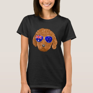 OZ Vlag Bruine Poodle Hond Australië Zak T-shirt
