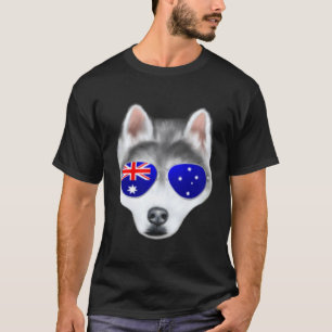 OZ Vlag Siberische Husky Hond Australië Zak T-shirt