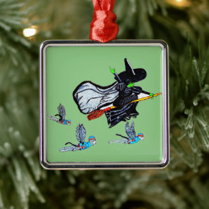 OZ WICKED WITCH METALEN ORNAMENT