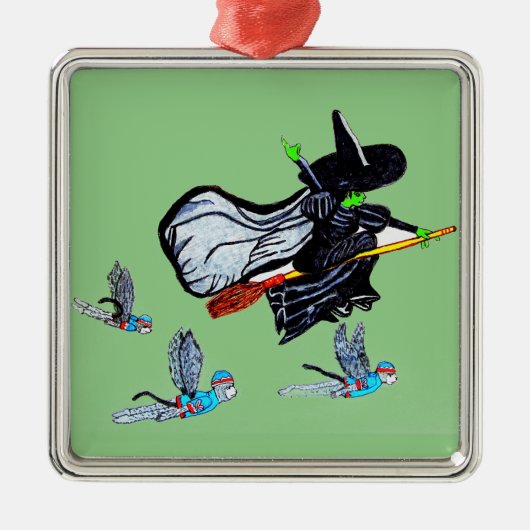 OZ WICKED WITCH METALEN ORNAMENT (Voorkant)