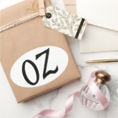 Oz Zwarte Sticker (Geschenken)