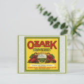 Ozark aardbeien briefkaart (Staand voorkant)