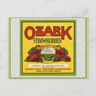 Ozark aardbeien briefkaart
