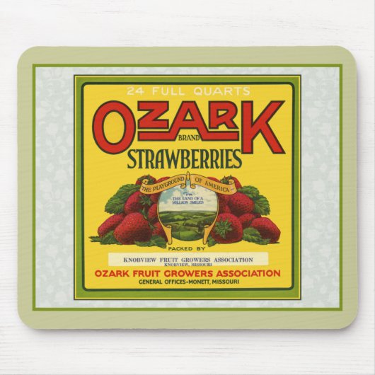 Ozark aardbeien muismat (Voorkant)