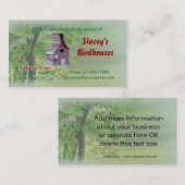 Ozark Cedar Birdhouse2 Visitekaartjes-aanpassen Visitekaartje (Voorkant / Achterkant)