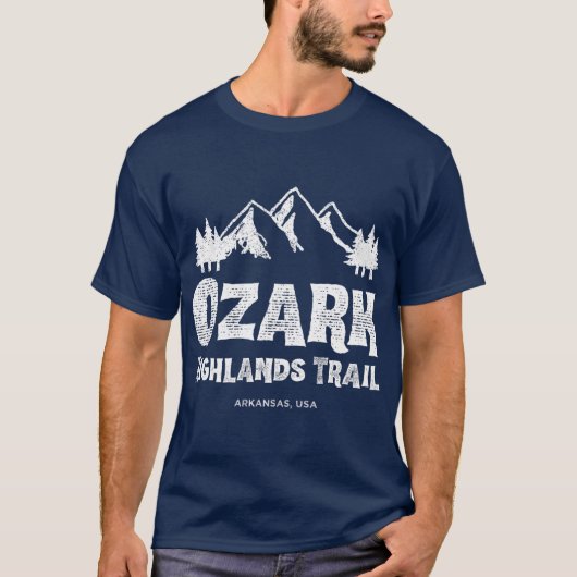 Ozark Highlands Trail Campers and Hikers T-shirt (Voorkant)