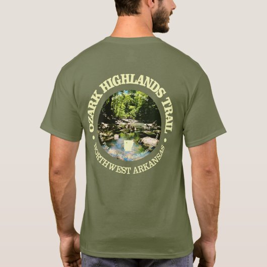 Ozark Highlands Trail (rood) T-shirt (Achterkant)