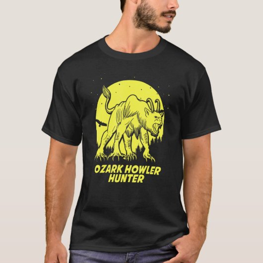 Ozark Howler Hide Seek Hunter Kampioen Cryptid T-shirt (Voorkant)