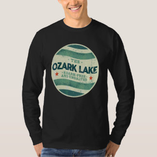 Ozark Lake Haaien Vrij en Ontzout Kamperen Missour T-shirt