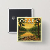 Ozark Missouri Vierkante Button 5,1 Cm (Voorkant /achterkant)