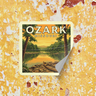 Ozark Missouri Vierkante Sticker