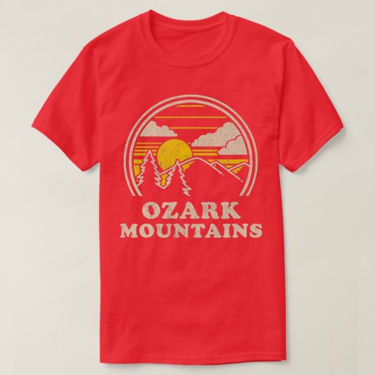 Ozark Mountains Arkansas AR  Hiking Mounta T-shirt (Design voorkant)