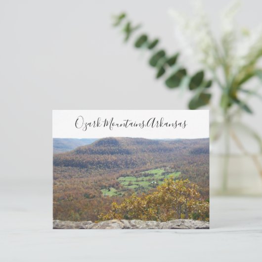 Ozark Mountains Arkansas Travel Herfst Trees Briefkaart (Staand voorkant)