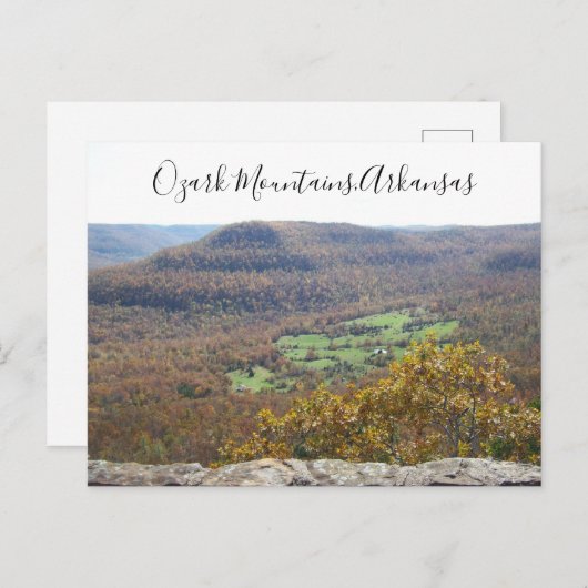 Ozark Mountains Arkansas Travel Herfst Trees Briefkaart (Voorkant / Achterkant)