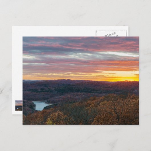 Ozark Mountains Autumn Sunset Briefkaart (Voorkant / Achterkant)