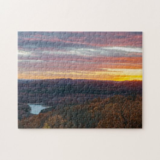 Ozark Mountains Autumn Sunset Jigsee Puzzle Legpuzzel (Horizontaal)