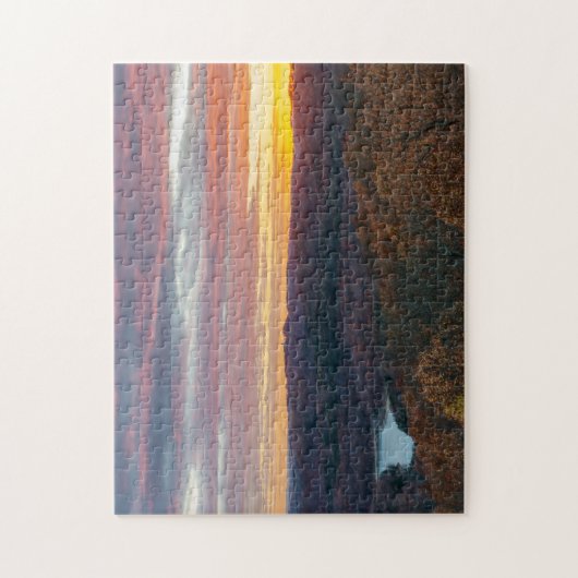 Ozark Mountains Autumn Sunset Jigsee Puzzle Legpuzzel (Verticaal)