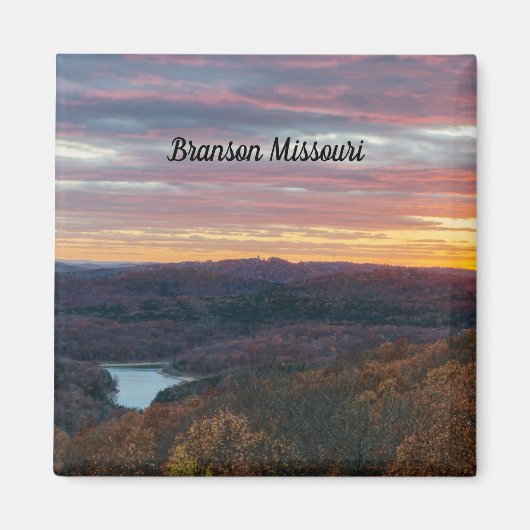Ozark Mountains Autumn Sunset Magnet (Voorkant)