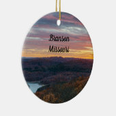 Ozark Mountains Autumn Sunset Ornament (Rechts)