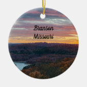 Ozark Mountains Autumn Sunset Ornament (Voorkant)