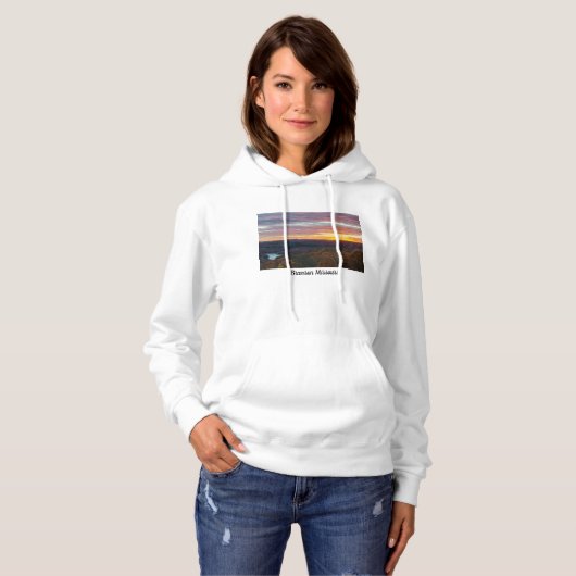Ozark Mountains Autumn Sunset Sweatshirt Hoodie (Voorkant volledig)