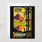 Ozark Mountains en Springfield, Missouri Briefkaart (Voorkant / Achterkant)
