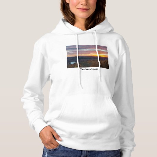 Ozark Mountains Herfst Zonsondergang Sweatshirt Ho (Voorkant)