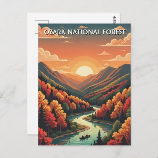 Ozark National Forest Arkansas Briefkaart (Voorkant / Achterkant)