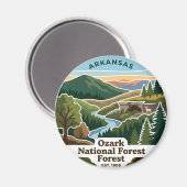 Ozark National Forest Arkansas Magneet (Voorkant / Achterkant)
