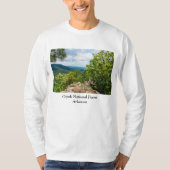 Ozark National Forest Cliff Uitzicht T-shirt (Voorkant)