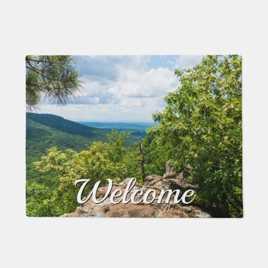 Ozark National Forest Cliff Uitzicht Welcome Doorm Deurmat (Voorkant)