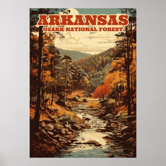 Ozark National Forest in Arkansas V01 Poster (Voorkant)