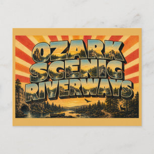 Ozark National Scenic Riverways MO Vintage Reis  Briefkaart