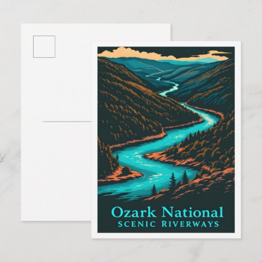 Ozark National Scenic Riverways Travel Briefkaart (Voorkant / Achterkant)