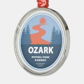 Ozark National Schilderachtig Riverways Metalen Ornament (Links)