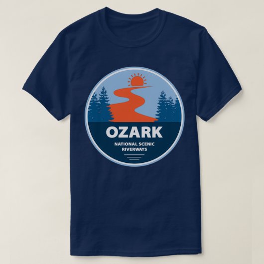 Ozark National Schilderachtig Riverways T-shirt (Design voorkant)