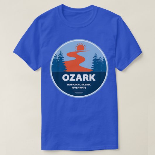 Ozark National Schilderachtig Riverways T-shirt (Design voorkant)