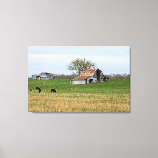 Ozark Old Boerderij Canvas Afdruk (Voorkant)