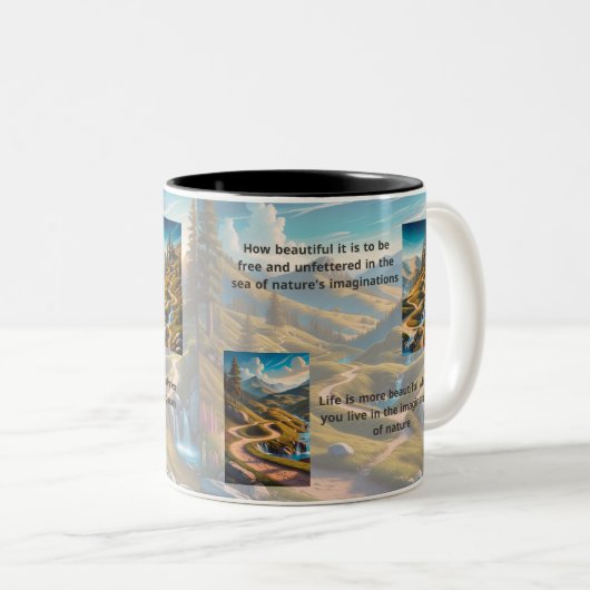 Ozark Pathways Tweekleurige Koffiemok (Voorkant rechts)